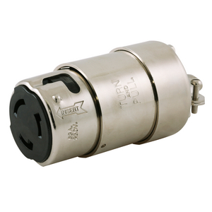 Heavy Duty Products, IEC Pin and Sleeve Devices, Marine Grade, Female, Connector Body, 63A 230V, 2-Pole 3-Wire Grounding, Terminal Screws, Watertight