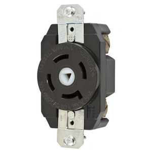 Details about   Hubbell Flanged 3 Prong Twist Type Outlet 15A 125V 