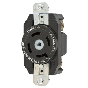 HUBBELL POWER ENTRY CONNECTOR HBL7411C 