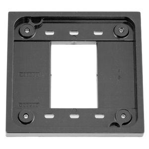 Straight Blade Devices, Accessories, 4-Plex Adapter Plate for 1 and 2 Gang device boxes, Gray, Single Pack