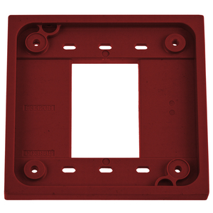 Straight Blade Devices, Accessories, 4-Plex Adapter Plate for 1 and 2 Gang device boxes, Red, Single Pack