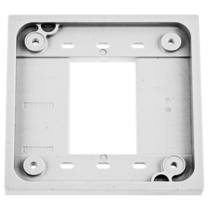 Straight Blade Devices, Accessories, 4-Plex Adapter Plate for 1 and 2 Gang device boxes, White, Single Pack