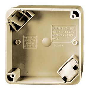 Hubbell 4APO 4-Plex Receptacle Plate Orange Adapter E33208 D03985 **NEW IN BOX** 