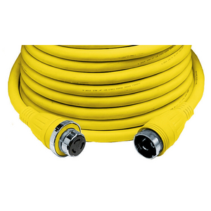 Locking Devices, Twist-Lock®, Marine Grade, Ship to Shore Cableset, 50A 125V, 2-Pole 3-Wire Grounding, Non-NEMA, Yellow