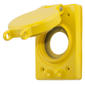 Weather Proof Series, Lift Cover Assembly, 15/20A Straight Blade Less Receptacle