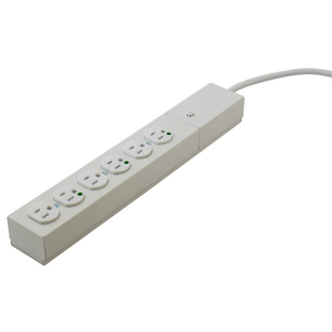 Surge Protective Devices, Hospital Grade Outlet Strip, 15A 125V, 6' Cord Length