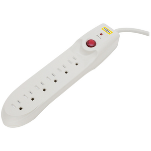 Surge Protector, 6 Outlet, 750 Joules, British Plug