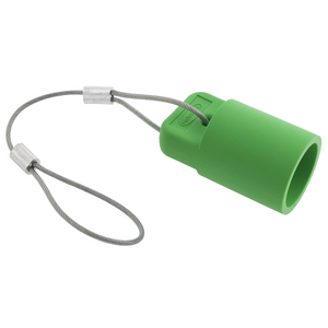Heavy Duty Products, Single Pole Devices, Industrial Grade, Accessories, Female Device Cap, For 300/400A 600V AC/DC, Single Conductor, Green