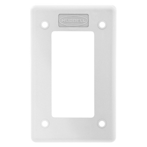 Wallplates and Boxes, Box Covers, 1-Gang, 1) GFCI Opening, For Portable Outlet Box, White