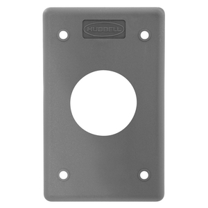 Wallplates and Boxes, Box Covers, 1-Gang, 1) 1.40" Opening, For Portable Outlet Box, Gray