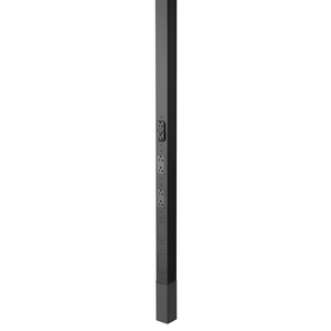 Aluminum Service Poles, 10" 2" Height, 1)GFCI Duplex, 2) Decorator Duplexes, Black