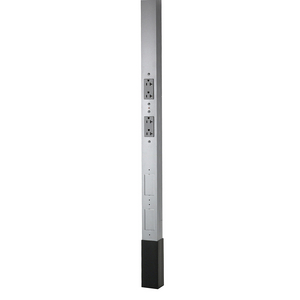 Aluminum Service Pole, 10'2", Blank with Divider, Aluminum