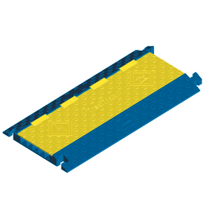 Kellems Wire Management, 5 Channel TredTrak, Blue and Yellow