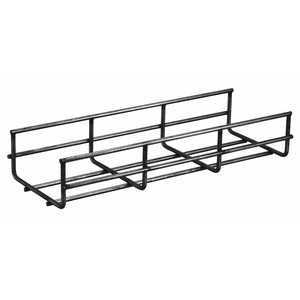 Wire Basket Tray, 2" x 4" x 118", Round, Black
