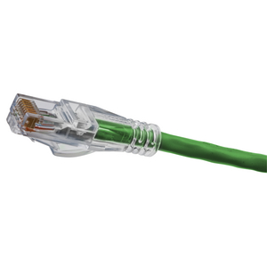 Copper Solutions, Patch Cords, SPEEDGAIN, Cat 5e, Slim, 1' Length, Green