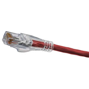 Copper Solutions, Patch Cords, SPEEDGAIN, Cat 5e, Slim, 1' Length, Red