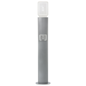 64" Gray Power Charging Pedestal with Light Kit