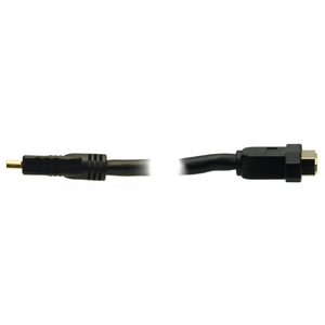 Cable Assembly, HDMI, #24 AWG, Coupler, Black, 20' Length
