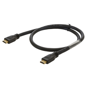 Cable Assembly, HDMI, #24AWG, Patch, Black, 3' Length
