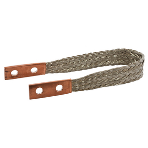 Grounding and Bonding, Braided Jumpers, 18" Length