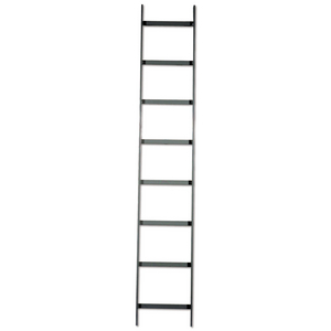 NEXTFRAME Ladder Rack, Straight Section, 6' x 24", Gray