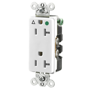 HUBBELL WIRING DEVICE-KELLEMS HBL8310I Receptacle,Single,20A,5-20R,125V,Ivory 