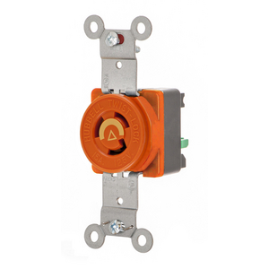 EdgeConnect™ Twist-Lock® Locking Devices, Single Receptacle, 15A 125V, 2-Pole 3-Wire Grounding