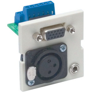 iStation Modules, SVGA with 3.5 MM Stereo Jack and XLR, Screw Terminal, 2-Unit