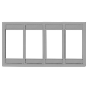iSTATION, Front Loading Module Frame, 4-Unit,Gray