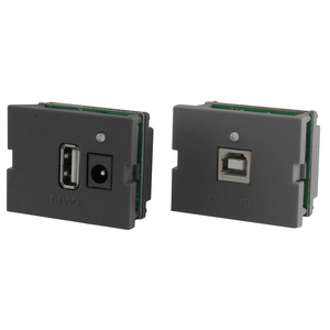 USB Connector, 2.0 TR/TX Kit, A/B, 110Terminals, 1.5-Unit, Black