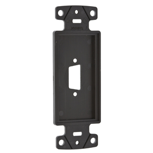 Phone/Data/Multimedia Component, StyleLine Outlet Frame, 15-Pin/Blank, Black