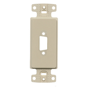 Phone/Data/Multimedia Component, StyleLine Outlet Frame, 15-Pin/Blank, Electric Ivory