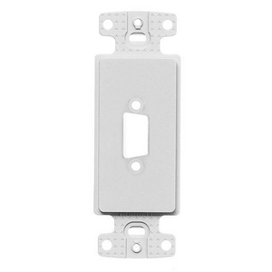 Phone/Data/Multimedia Component, StyleLine Outlet Frame, 15-Pin/Blank, White