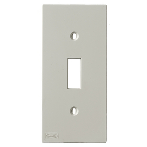 Device Plates and Accessories, Faceplate, KP Series, 1-Gang, Toggle Opening, Office White