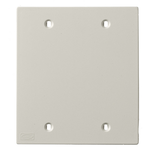 Device Plates and Accessories, Faceplate, KP Series, 2-Gang, Blank, Office White