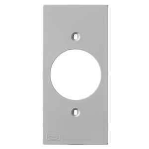 Din Rail Utility Box, Device Plate, 1.60" Opening, Gray