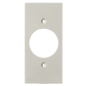 Device Plates and Accessories, Face Plate, KP Series, 1-Gang, 1.60" Opening, Office White