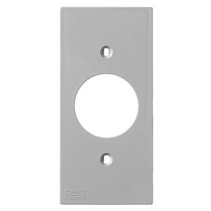 Din Rail Utility Box, Device Plate, 1.40" Opening, Gray