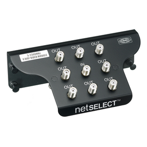 Net Select, Module, 8-Way Coax, 1GHz, Plastic