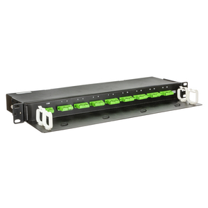 Fiber Optic Splittler 1:16 Panel Mount Adapter, SC/APC with Green ports, 0.3 dB loss