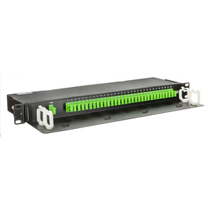 Fiber Optic Splittler 1:32 Panel Mount Adapter, SC/APC with Green ports, 0.3 dB loss