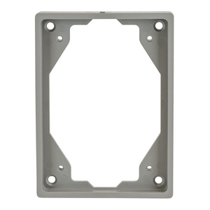 1-Gang Cover Frame for Non-Metallic Tile Flanges, Gray