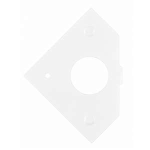 RAFB4 Series, Mounting Plate, 1-Gang, (1) Simplex 1.60" Diameter Opening