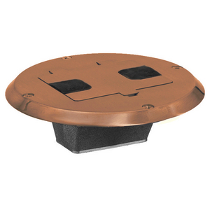 Floor and Wall Boxes, Residential Floor Box, Flange and Door, Brown