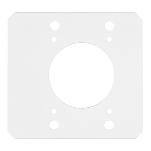 Recessed 10" Series, Sub Plate, Center, Two Gang, (1) 2.16" Opening