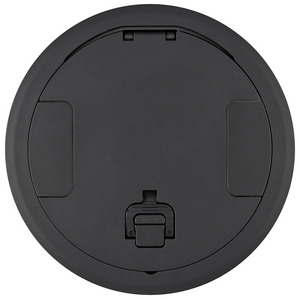 Recessed 10" Series, Recessed Cover Assembly, Black Powder Coat