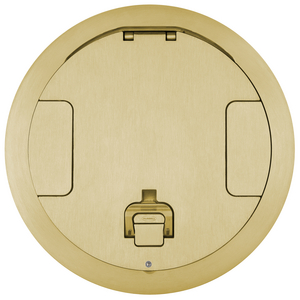 Recessed 10" Series, Tamper Resistant Cover Assembly, Brushed Brass Plated