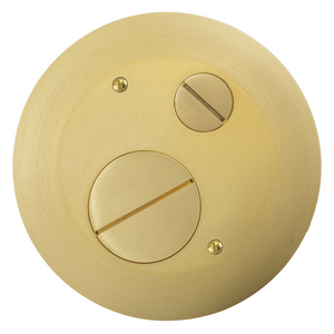 Furniture Feed 4" Series, Furniture Feed Cover, Brushed Brass Plated