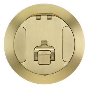 Recessed 6" Series, Cover Assembly, Brushed Brass Plated Finish