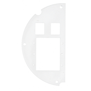 Recessed 6" Series, Sub Plate, 50% Left Side, (3) Extron® AAP Opening, (2) Hubbell Keystone Openings